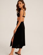 Undress code Пола в черно среднодълъг модел със стандартна кройка