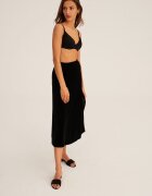 Undress code Пола в черно среднодълъг модел със стандартна кройка