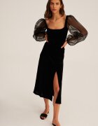 Undress code Пола в черно среднодълъг модел със стандартна кройка