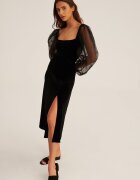 Undress code Пола в черно среднодълъг модел със стандартна кройка