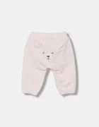 United Colors of Benetton Бебешки спортен панталон в розово с апликация 3MDSAF029