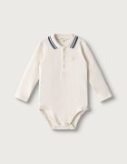 United Colors of Benetton боди за бебе от памук бежово 3CDIAB00F