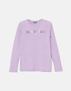 United Colors of Benetton Детска блуза с дълги ръкави в лилаво 3I9WC10JR