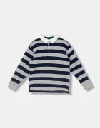 United Colors of Benetton Детска памучна тениска с яка