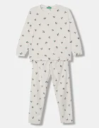 United Colors of Benetton Детска пижама (2 части) в бежово 312W0P09R