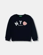 United Colors of Benetton Детски памучен суичър