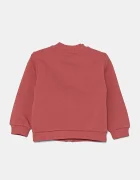 United Colors of Benetton Детски памучен суичър в розово с десен 3J70G503N