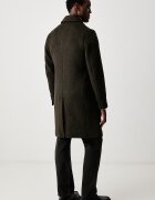 United Colors of Benetton палто мъжко с вълна зелено 2OESUN07R