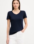 United Colors of Benetton Памучна тениска дамска в тъмносиньо 3GA8D4029