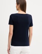 United Colors of Benetton Памучна тениска дамска в тъмносиньо 3GA8D4029