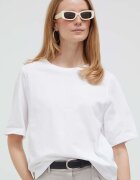 United Colors of Benetton Памучна тениска в бяло