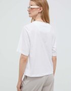 United Colors of Benetton Памучна тениска в бяло
