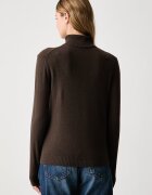 United Colors of Benetton поло дамско от вълна кафяво 1P02D2348