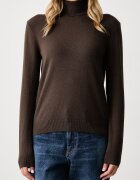 United Colors of Benetton поло дамско от вълна кафяво 1P02D2348