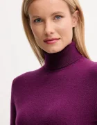 United Colors of Benetton поло дамско от вълна виолетово 1002D2348