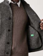 United Colors of Benetton преходно яке мъжко с добавена вълна сиво 2H8PUN07Q