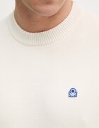 United Colors of Benetton пуловер мъжки от памук бежов 1UAEU10B6