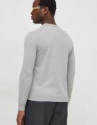 United Colors of Benetton Пуловер мъжки от памук сив 1098U1I76