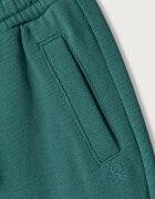 United Colors of Benetton спортен панталон за деца от памук тюркоазен 3J70GF05J