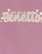 United Colors of Benetton суичър за деца с памук розов 39M2G10KY