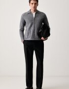 United Colors of Benetton жилетка мъжка от вълна сива 19KRU501I