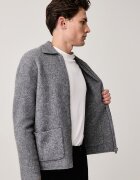 United Colors of Benetton жилетка мъжка от вълна сива 19KRU501I