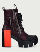 United Nude боти с дебел ток дамски Grip Cap Mid бордо 11031993201