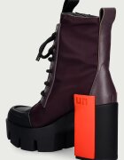 United Nude боти с дебел ток дамски Grip Cap Mid бордо 11031993201