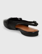 Vagabond Shoemakers Кожени балеринки HERMINE в черно с отворена пета 5533.101.20