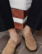 Vagabond Shoemakers мокасини мъжки от велур TROY бежови 5973-140-08