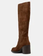 Vagabond Shoemakers Велурени ботуши MERYL в кафяво с дебел ток 6047-040-89