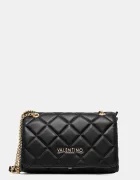 Valentino Bags чанта crossbody дамска от имитация на кожа черна VBS3KK02R