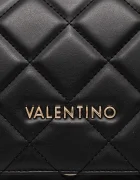 Valentino Bags чанта crossbody дамска от имитация на кожа черна VBS3KK02R