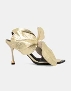 Vanda Novak Кожени сандали Daisy Platinum Gold