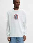 Vans Памучна блуза с дълги ръкави