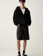 Vans суичър с цип и качулка мъжки от памук Left Chest Full Zip черен VN0010GGBLK1
