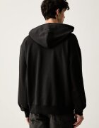 Vans суичър с цип и качулка мъжки от памук Left Chest Full Zip черен VN0010GGBLK1