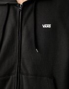 Vans суичър с цип и качулка мъжки от памук Left Chest Full Zip черен VN0010GGBLK1