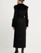 Versace Jeans Couture Палто с вълна в черно 79HAT413 N0539
