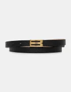 Victoria Beckham колан дамски от кожа черен 1124ABL006282A