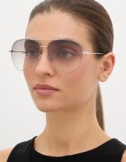 Victoria Beckham слънчеви очила дамски сребърни VB 1000/S