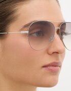 Victoria Beckham слънчеви очила дамски сребърни VB 1000/S