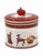Villeroy & Boch съд с капак за Коледа от порцелан 11 x 12 cm