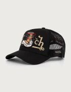 Von Dutch шапка с козирка от памучна материя черна VD/0/CAS2/LOVE/NR