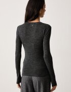 Weekend Max Mara блуза с дълги ръкави дамска с вълна WKDPATTO сива 2625946022600