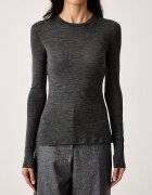 Weekend Max Mara блуза с дълги ръкави дамска с вълна WKDPATTO сива 2625946022600