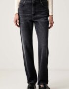 Weekend Max Mara дънки straight дамски WKDLINCE черни 2625186012600