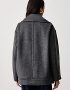 Weekend Max Mara палто дамско от вълна WKDALPE сиво 2625086032600