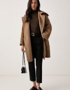 Weekend Max Mara палто дамско с вълна WKDTROPICO кафяво 2625016052600