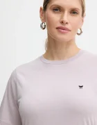Weekend Max Mara Памучна тениска VENACO дамска в лилаво 2615971031600